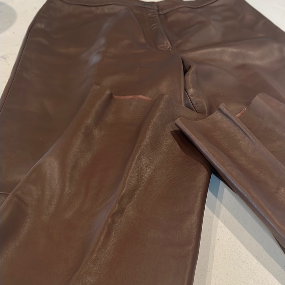 Brown Leather Pants